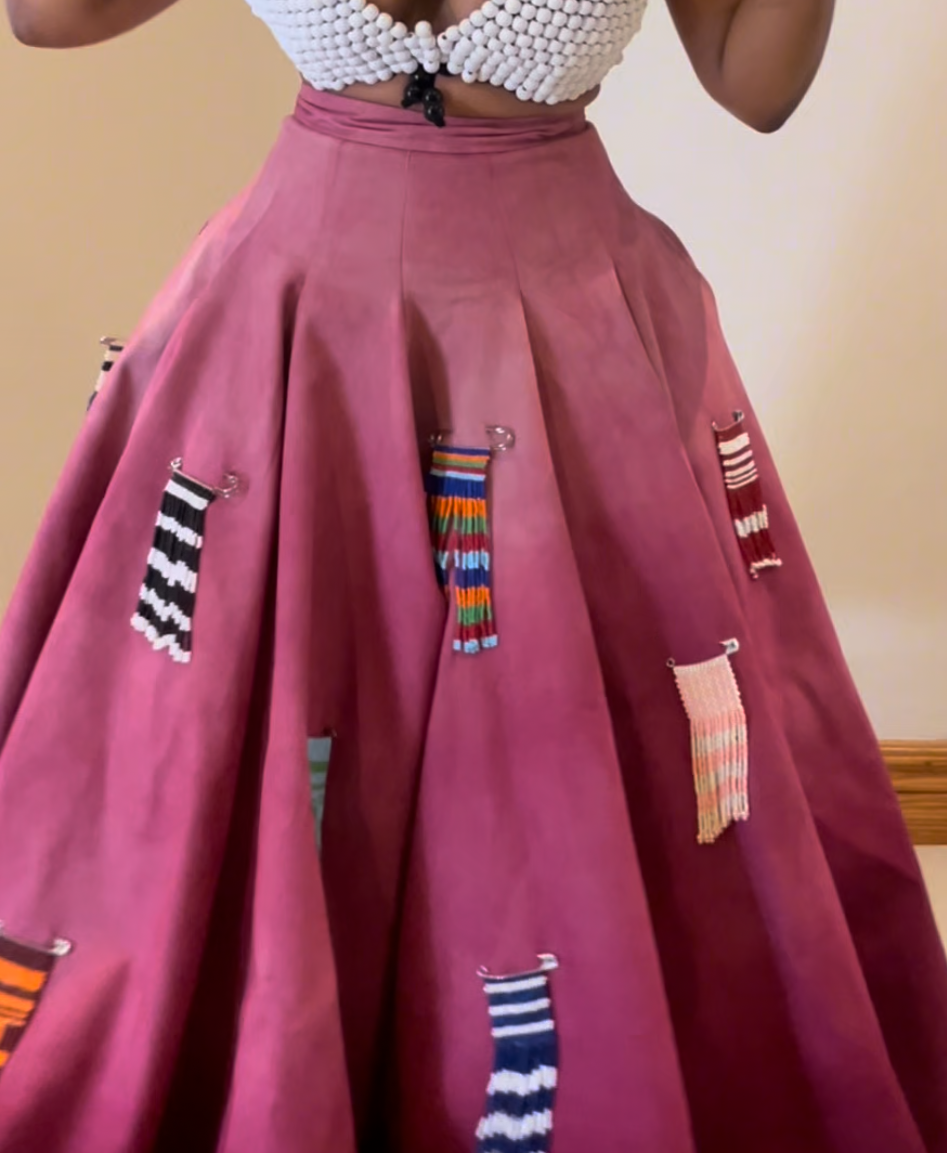 Beaded Safety Pin